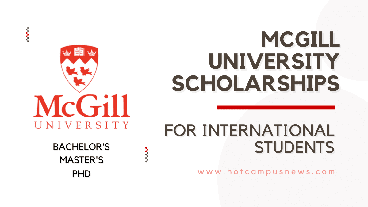 McGill University Scholarships For International Students
