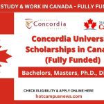 Study In Canada🇨🇦 For FREE: Fully Funded Concordia University Scholarships – High Acceptance Rate